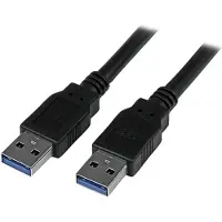StarTech.com .com USB 3.0 (5Gbps) Kabel - A auf A - St/St - 3m, 3 m, USB A, USB A, USB 3.2 Gen 1 (3.1 Gen 1), Stecker/Stecker, Schwarz