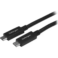 StarTech.com .com 1m USB-C Kabel, USB 5Gbps, 60W (3A) Power Delivery, 4K 60Hz DP Alt Mode, TPE-Mantel - Thunderbolt-Kompatibel, 1 m, USB C, USB C, USB 3.2 Gen 1 (3.1 Gen 1), Stecker/Stecker, Schwarz