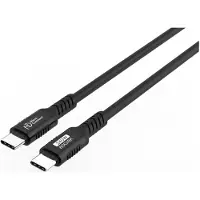 Microconnect MC-USB4-CC80LQ-0.25, 0,25 m, USB C, USB C, USB4 Gen 3x2, Schwarz