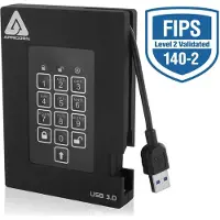 Apricorn Aegis Padlock Fortress A25-3PL256-2000F - Festplatte - verschlüsselt - 2 TB - extern (tragbar)