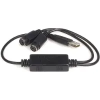 StarTech.com .com USB to PS2 Keyboard and Mouse Adapter, 1 - USB A, 2 - DIN 6, männlich/weiblich, 21.00 mm, 218.00 mm, 105.00 mm, Any Windows