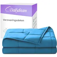 Nivion Gewichtsdecke für Erwachsene aus 100% Baumwolle, Edition "Blau" - 7 KG / 135x200cm - Gewichtete Decke
