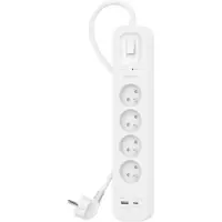 Belkin SRB001CA2M, 900 J, 4 AC-Ausgänge, Typ E, Typ E, Weiß, 2 m