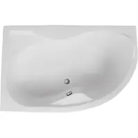 Polimat Eckbadewanne Badewanne Dora LINKS 170x110 mit Ablaufgarnitur, Füßen und Styroporverkleidung GRATIS