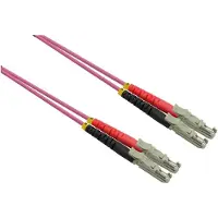 Roline LWL-Kabel duplex 50/125µm OM4, LSH/LSH, LSOH, violett, 10 m