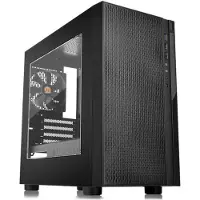 Thermaltake Versa H18, Micro Tower, PC, Schwarz, micro ATX, Mini-ITX, SPCC, 15,5 cm