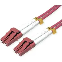 Roline LWL-Kabel 50/125µm OM4, LC/LC, stahlarmiert, LSOH, violett, 2 m
