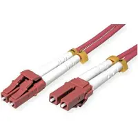 Roline LWL-Kabel 50/125µm OM4, LC/LC, stahlarmiert, LSOH, violett, 15 m