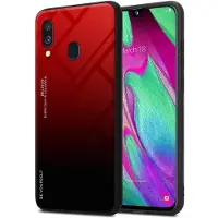 Cadorabo TPU 2 Farben Glas Cover