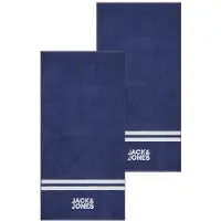 Jack & Jones Handtuch JACCLUB TOWEL 2er Pack in Blau | Gr.: onesize