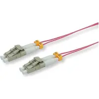 Roline LWL-Kabel SLIM 50/125µm OM4, LC/LC, LSOH, Slim, violett, 2 m