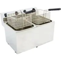 EURAST - Elektro-friteuse 8+8 liter tischgerät - 530x495x325 mm - 7000 W 230/1V - 44880101