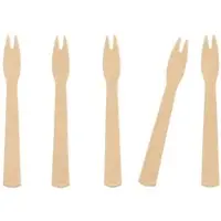 Papstar 250 Pommes-Frites-Gabeln, Papier "pure" braun
