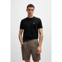 BOSS GREEN "Tee Regular Fit" Stretch Jersey Cotton, Logo on Chest, Rundhals