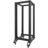 Lanberg OR01-6827-B, Freistehendes Gestell, 27U, 600 kg, 26 kg, Schwarz