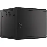 Lanberg 19" 9U 600X600 Schwarz Metalltür Rack Einbauschrank
