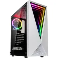 Kolink VOID WHITE, Midi Tower, Server, Schwarz, Weiß, ATX, micro ATX, Mini-ITX, Kunststoff, Stahl, Gehärtetes Glas, Blau, Grün, Rot