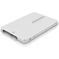 Axagon RSS‑M2SD SATA — 2,5" Aluminium‑Gehäuse für M.2 SATA SSD, silber, M.2, SATA, SATA 15-Pin, Silber, China, CE, RoHS
