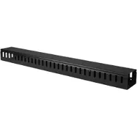 StarTech.com .com Vertikaler Kabelordner mit Finger Duct - 20U - 91cm, Kabelmanagementtafel, Kunststoff, Stahl, Schwarz, 1 Stück(e), 2,3 kg