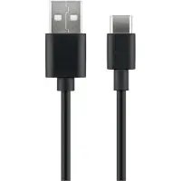 Microconnect USB3.1CCHAR1B, 1 m, USB A, USB C, USB 2.0, Schwarz