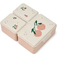 Liewood Driss Gemusterte Brotdose, Peach Me/Sea Shell