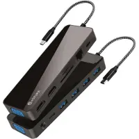 ESTUFF GLB235470, 100 W, 3,5 mm, 1000 Mbit/s, Schwarz, MicroSD (TransFlash), 5 Gbit/s