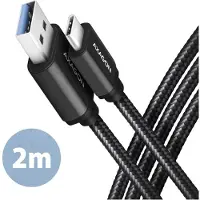 Axagon BUCM3-AM20AB SPEED USB-C USB-A 3.2 Gen 1 Kabel 2 m, 2 m, USB C, USB A, USB 3.2 Gen 1 (3.1 Gen 1), 5 Gbit/s, Schwarz