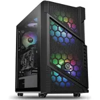 Thermaltake Commander C 31, Midi Tower, PC, Schwarz, ATX, micro ATX, Mini-ITX, SPCC, 18 cm