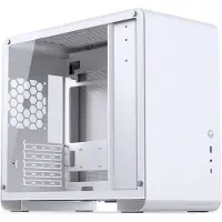 Jonsbo U4 MINI WHITE, Mini Tower, PC, Weiß, ITX, Mini-ATX, Stahl, Gehärtetes Glas, Gaming