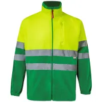 VELILLA Bicolor Hochsichtbare Fleecejacke