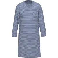 Ammann Pyjama "Nachthemd 1/1 Arm Men / Nightwear", Herren, Gr. 48, blau (polo), Obermaterial: 100% Baumwolle CO., Homewear-Sets Pyjama