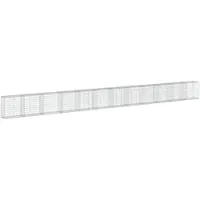 vidaXL Gabione mit Deckel 1200x50x100 cm Verzinktes Eisen