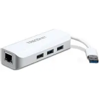 Trendnet TU3-ETGH3 USB 3.0 zu Gigabit Adapter + USB Hub