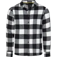 Riverso Flanellhemd Herren langarm Kariert Regular Fit RIVArne Regular Fit Schwarz XXL