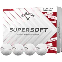 Callaway Golfbälle Supersoft LTD 2025 LOVE - 12er Pack, weiss