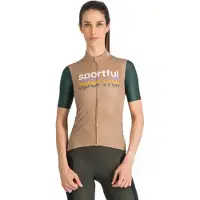 Sportful - Women's Supergiara Logo 2 Jersey - Radtrikot Gr S beige