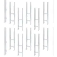 Alberts Alberts10xH-Anker Pfostenträger Carport Pfostenschuh H-Träger feuerverzinkt 600 mm