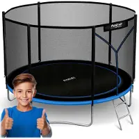 Neo-Sport Gartentrampolin (312 cm) mit Sicherheitsnetz und Leiter