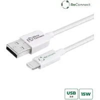 Microconnect ECO-LIGHTNING2, 2 m, Lightning, USB A, Stecker, Stecker, Weiß