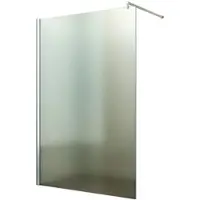 FA-Bausysteme Walk-In Glas Dusche Vollsatiniert 130 cm