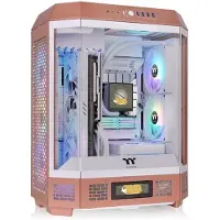Thermaltake The Tower 600, Midi Tower, PC, Mokka, ATX, micro ATX, Mini-ITX, SPCC, Gehärtetes Glas, Gaming