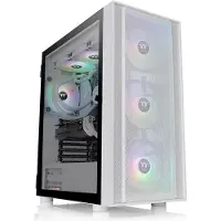 Thermaltake H570 TG ARGB, Midi Tower, PC, Weiß, ATX, EATX, micro ATX, Mini-ITX, SPCC, Gehärtetes Glas, Multi