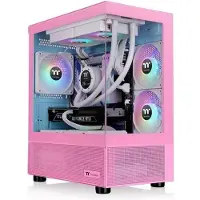 Thermaltake CA-1Z4-00MAWN-01, Micro Tower, PC, Pink, micro ATX, Mini-ITX, SPCC, Gehärtetes Glas, Gaming