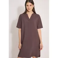 Cecil Sommerkleid Eingrifftaschen Viskosemix, Split Neck, knieumspielend