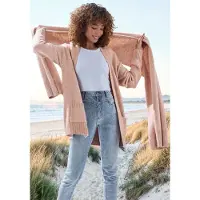 Vivance Strickjacke Set, mit Schal, aus kuscheliger Strickqualität, Cardigan