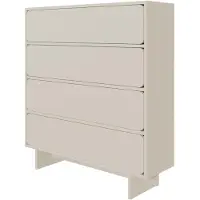 Selsey WUWU - Kommode mit 4 Schubladen, Greige 101 cm