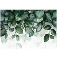 WALLARENA FOTOTAPETE Blätter Natur Grün Wohnzimmer Vlies Tapete 400x280