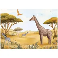 WALLARENA FOTOTAPETE Kinderzimmer Tiere Dschungel Tapete Kinder 400x280