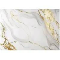 WALLARENA FOTOTAPETE Marmor Steinwand Gold Tapete Wohnzimmer 250x175