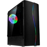Kolink Inspire K5 ARGB, Midi Tower, PC, Schwarz, ATX, micro ATX, Mini-ITX, Kunststoff, Stahl, Gehärtetes Glas, Multi